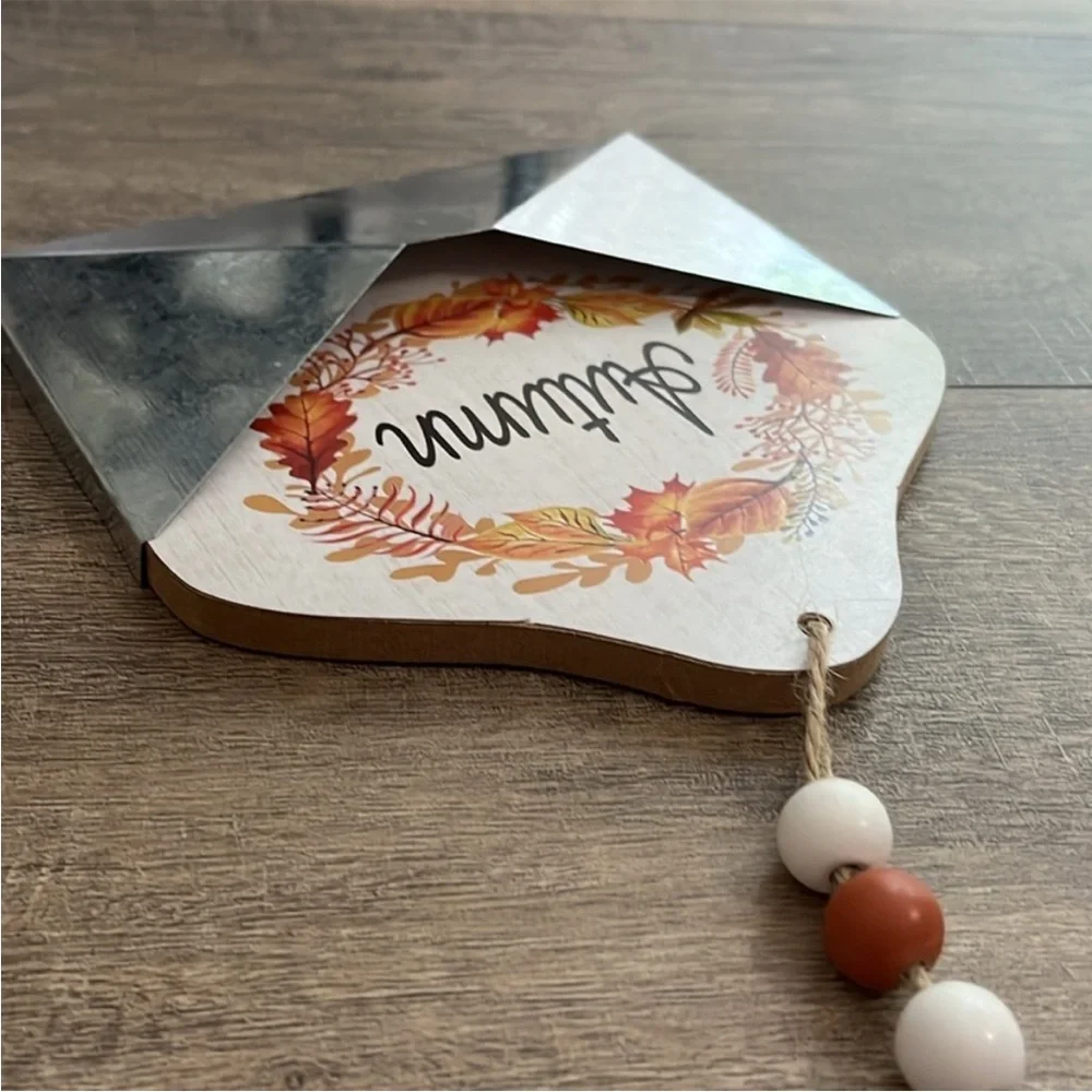 Autumn Leaf, Fall Envelope & Pumpkin Hanging/Tier Tray 3pcs Set 🍃🆕🍃